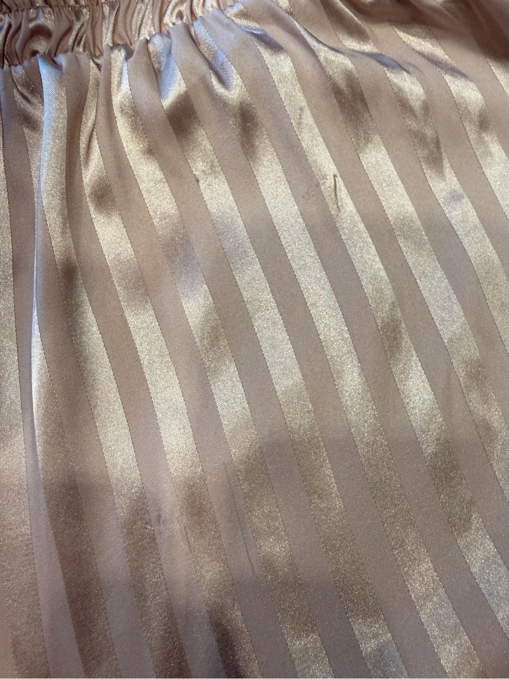 Tart Intimates Blush Pink Satin Stripe Two-Piece Pajama Set flaw - Picture 13 of 13